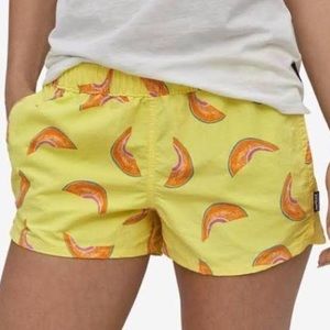 Patagonia 2 inch baggies - cantaloupe print